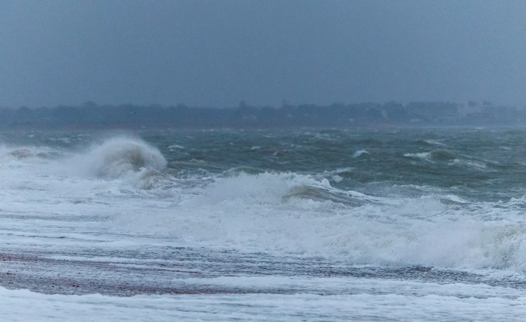 Southsea Rough Sea White Foam, Southsea and Old Portsmouth, Hampshire
