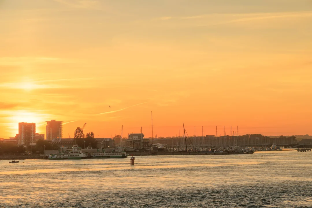 Old Portsmouth Harbour Entrance Sunset, Southsea and Old Portsmouth, Hampshire