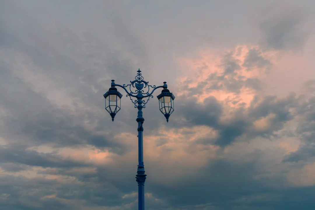 Southsea Promenade Lamppost Dramatic Clouds, Southsea and Old Portsmouth, Hampshire