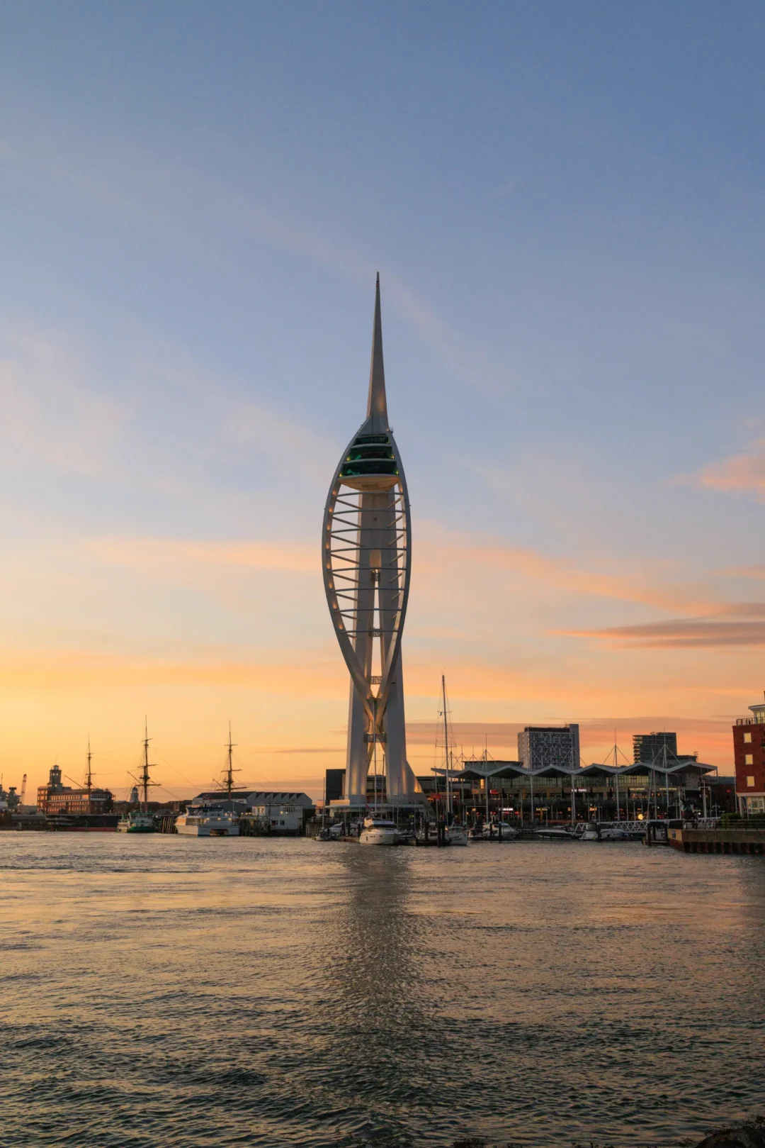Southsea Spinnaker Tower Silhouette Sky, Southsea and Old Portsmouth, Hampshire