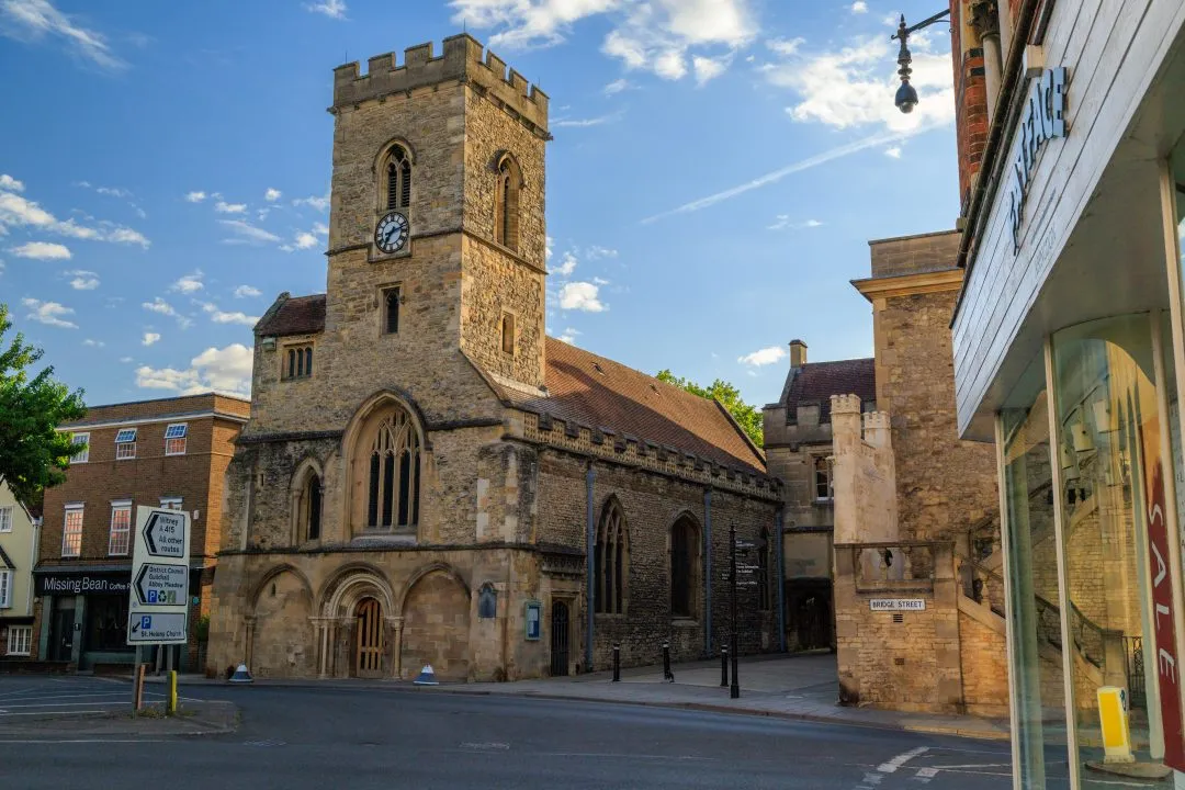 St Helen's Church street view, Abingdon, Oxfordshire