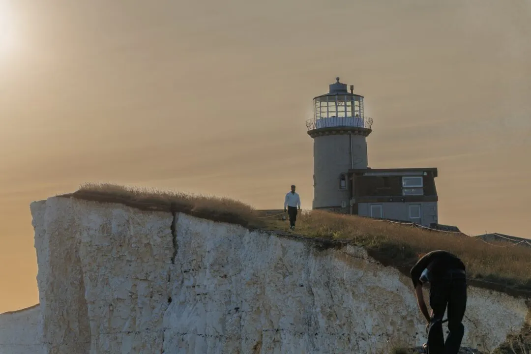Belle tout lighthouse distant