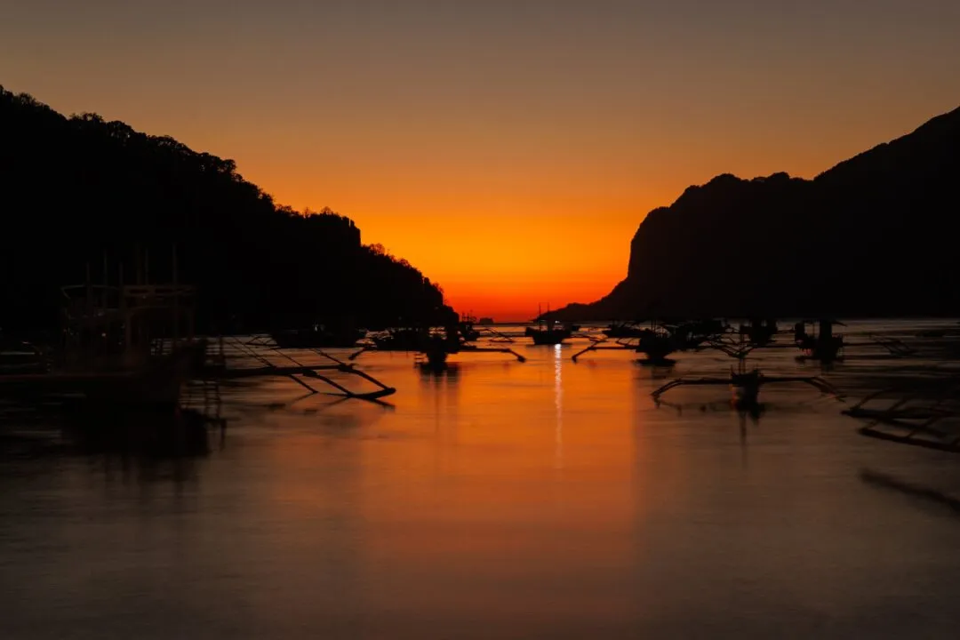 Best exposed harbour twilight sunset glow El Nido