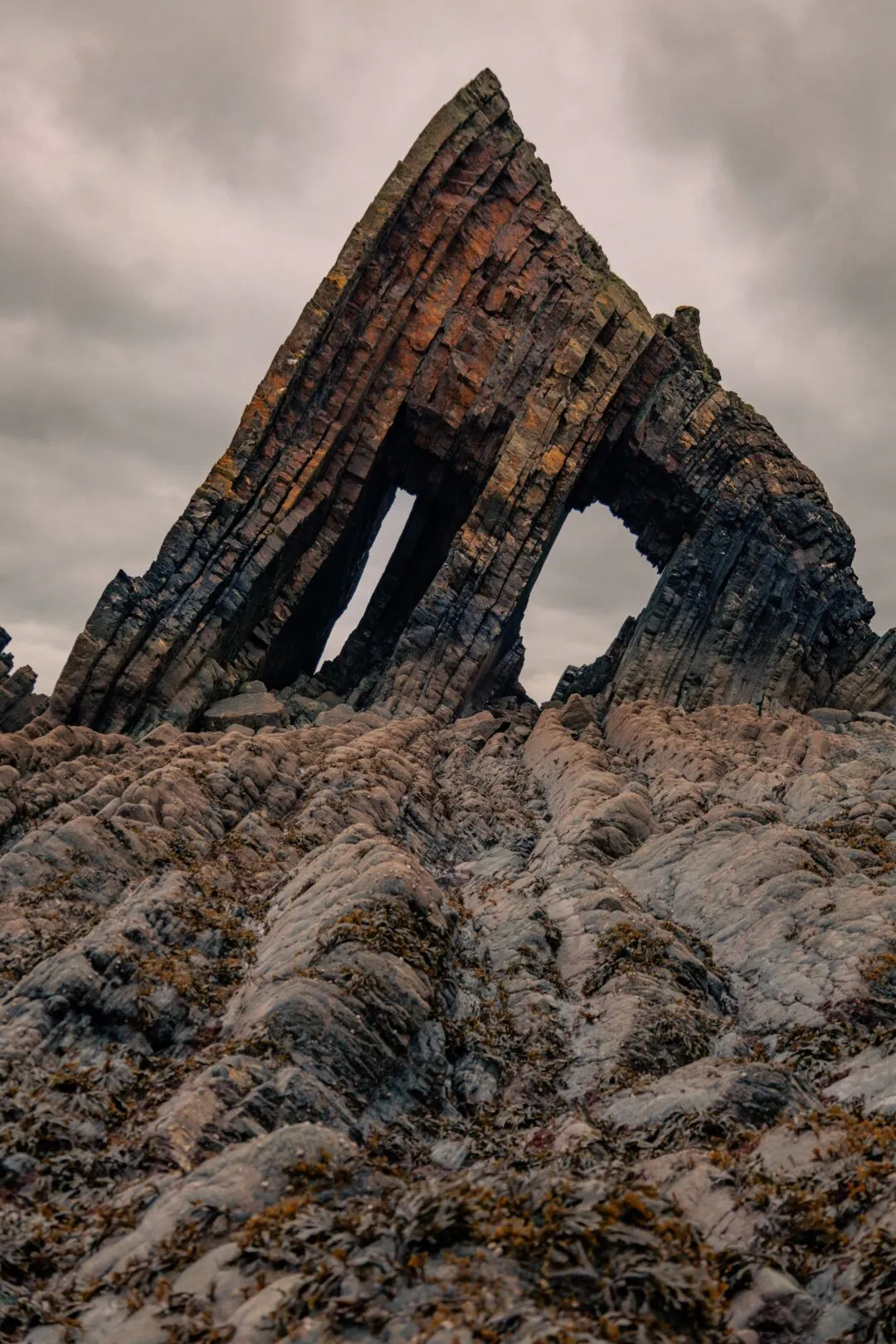 Blackchurch rock arch dramatic