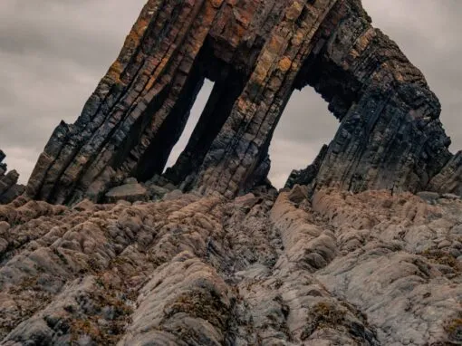 Blackchurch rock arch dramatic