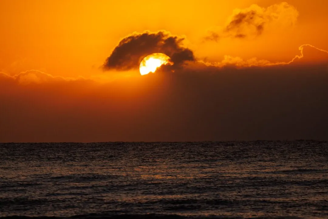 Bournemouth sunrise sun ball