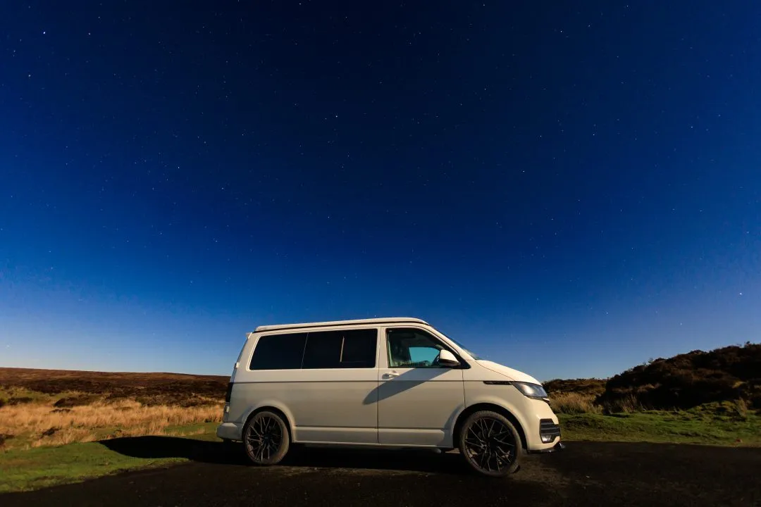Campervan night stars, the Brecon Beacons, Wales