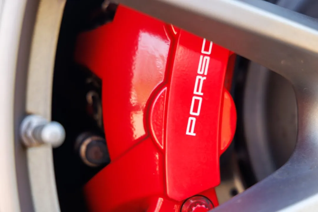 Porsche brake caliper detail, Caffeine and Machine