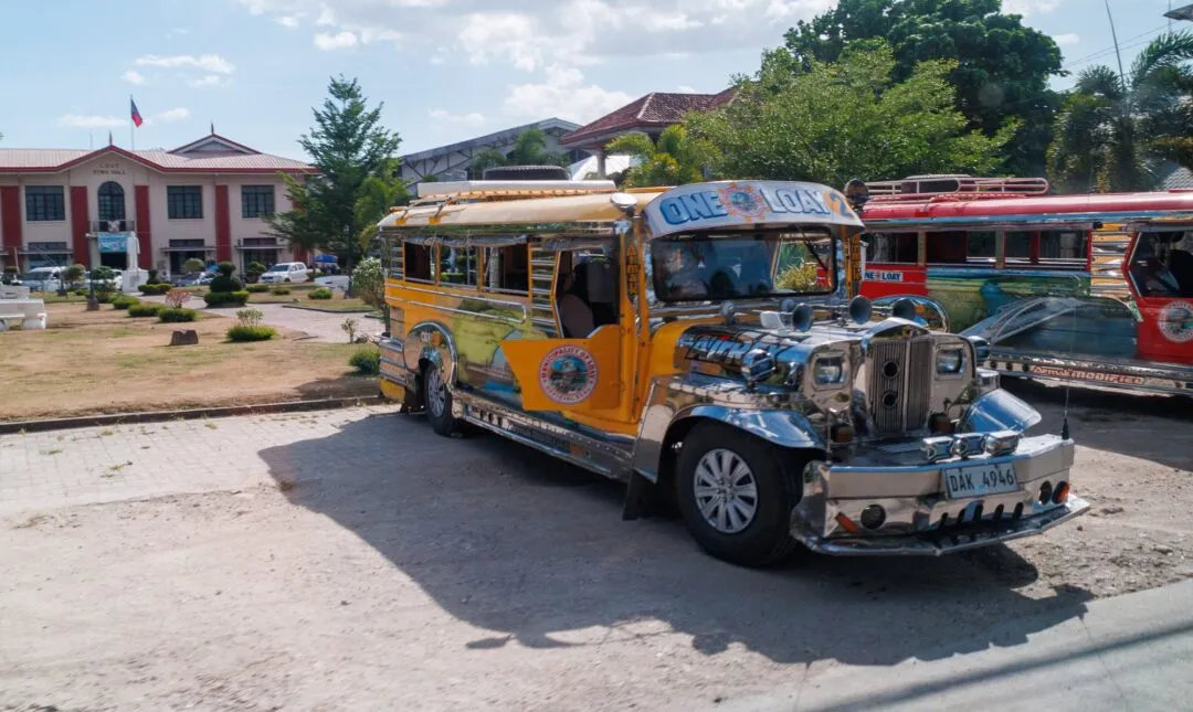 Colourful jeepney town square bohol