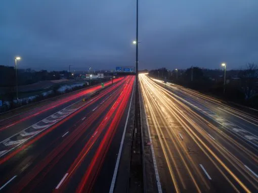 Cosham Light Trails Photography