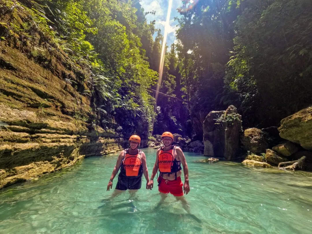 Couple water sun ray flare cebu