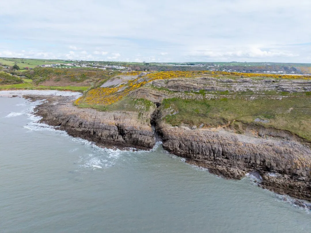 Culver hole headland aerial