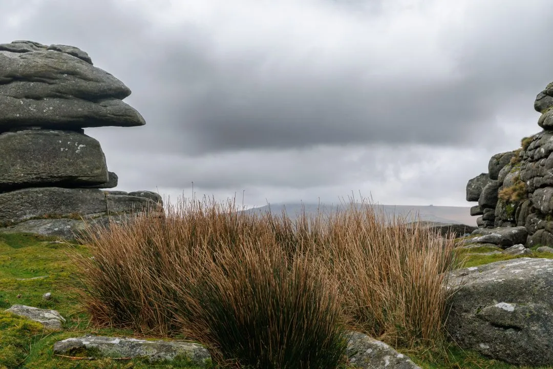 Brentor church close dramatic, Dartmoor, Devon