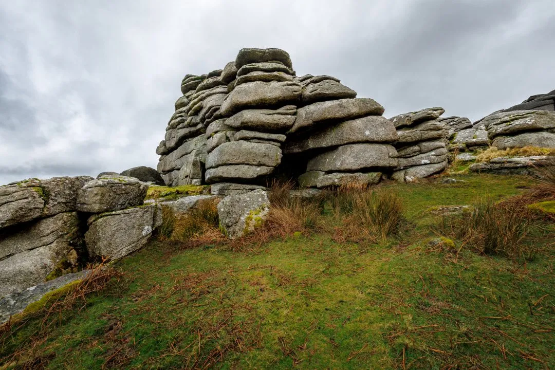 Tor dramatic low angle, Dartmoor, Devon