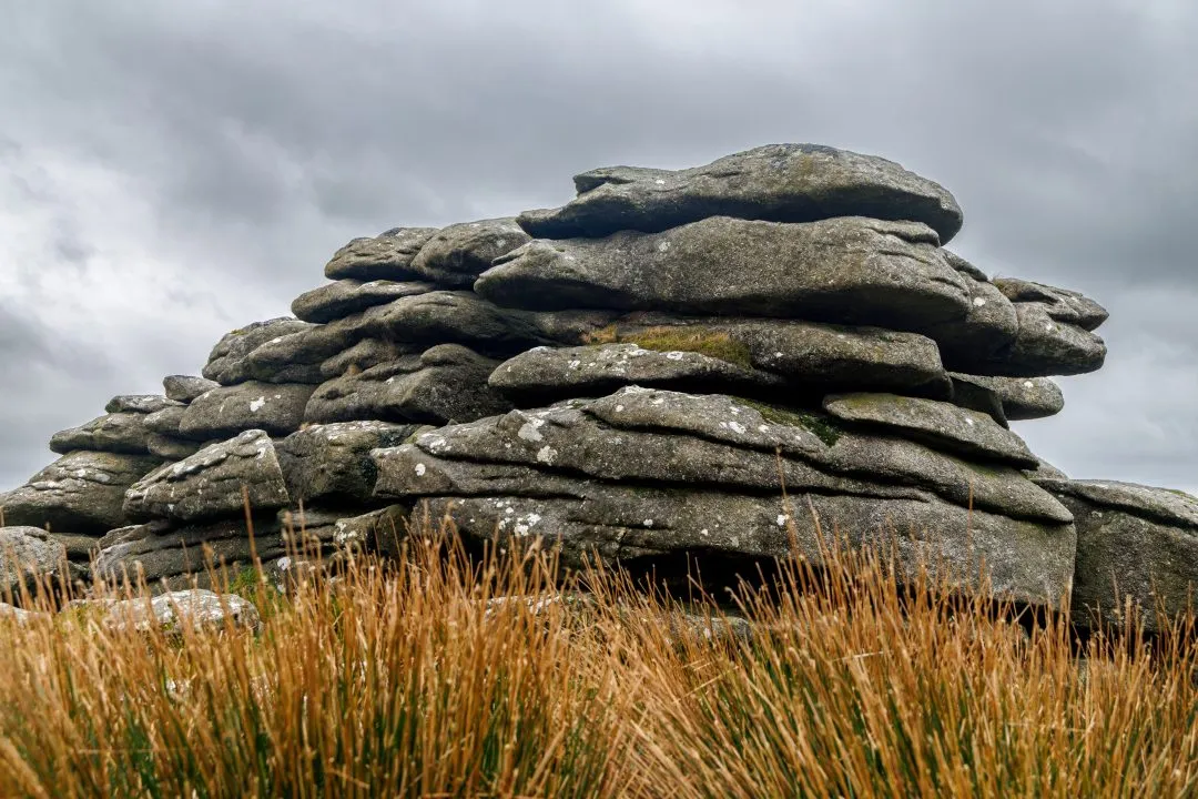 Tor portrait vertical, Dartmoor, Devon