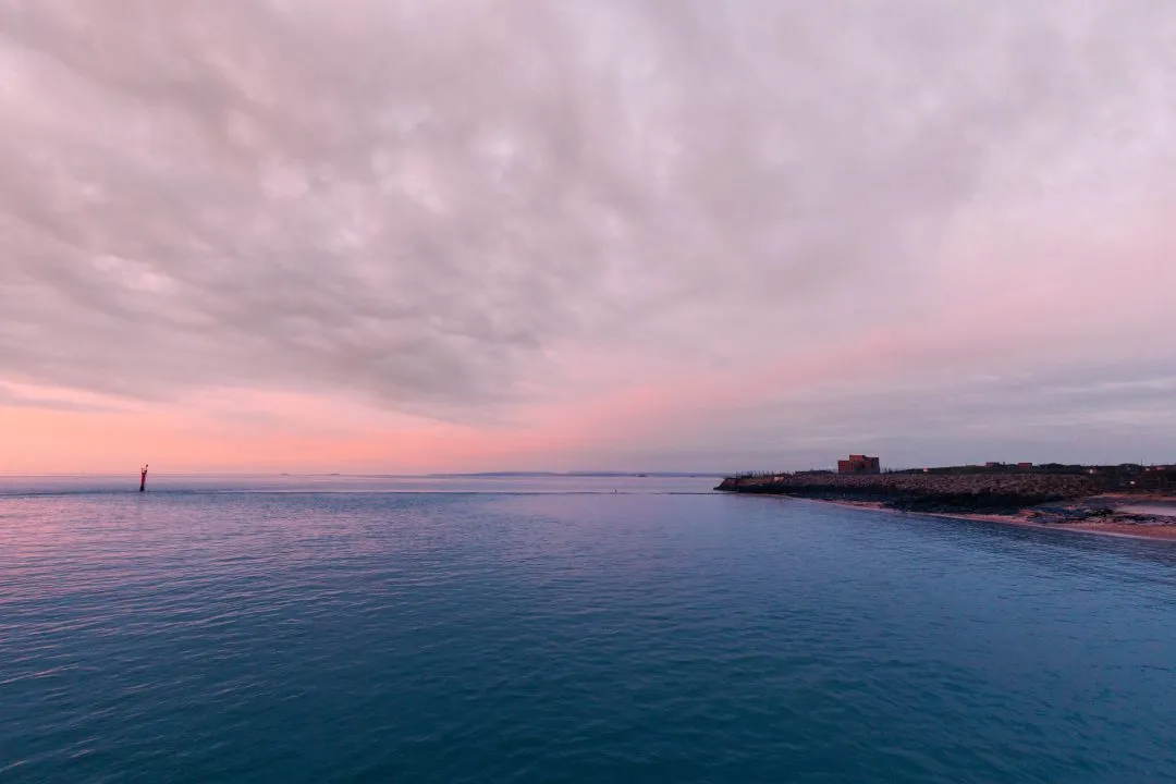 Fort headland calm dusk, Eastney