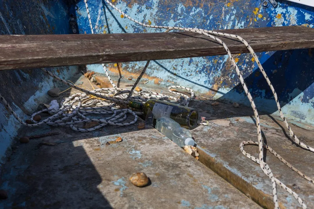 Derelict boat interior, Emsworth
