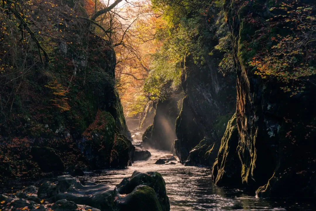 Fairy glen light shafts