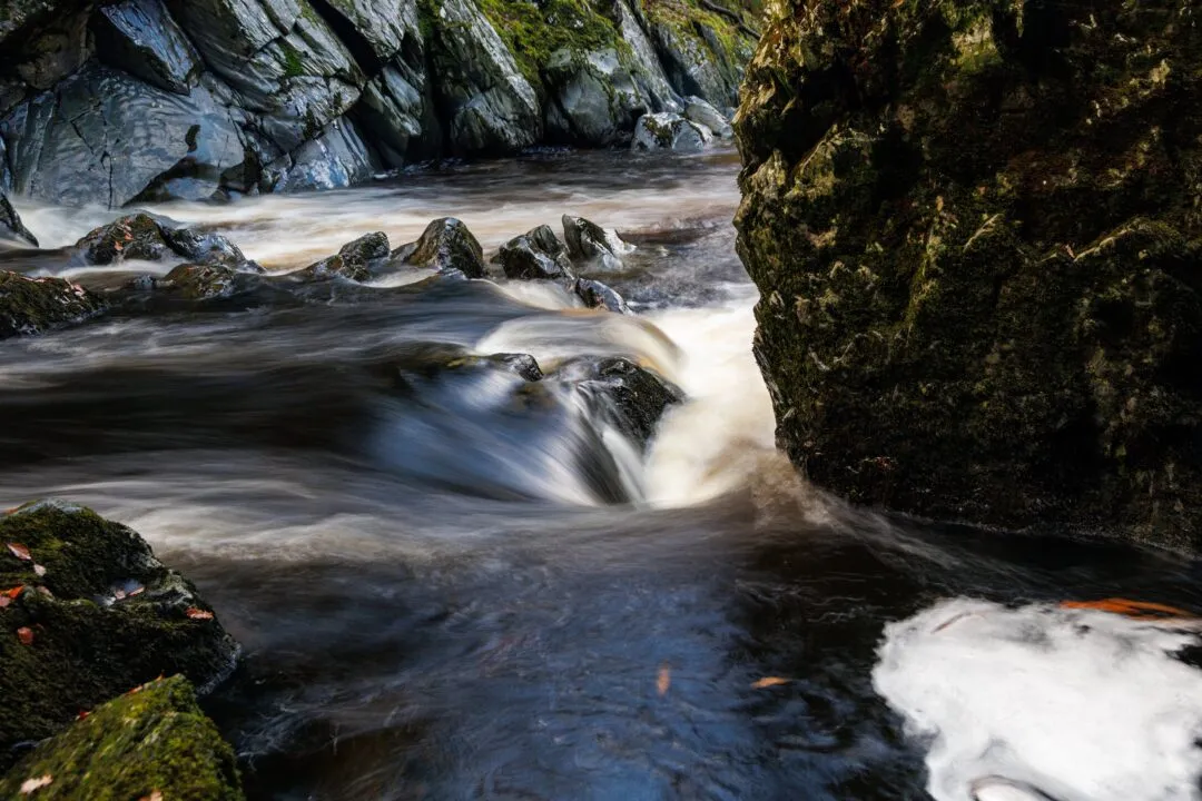 Fairy glen water motion blur