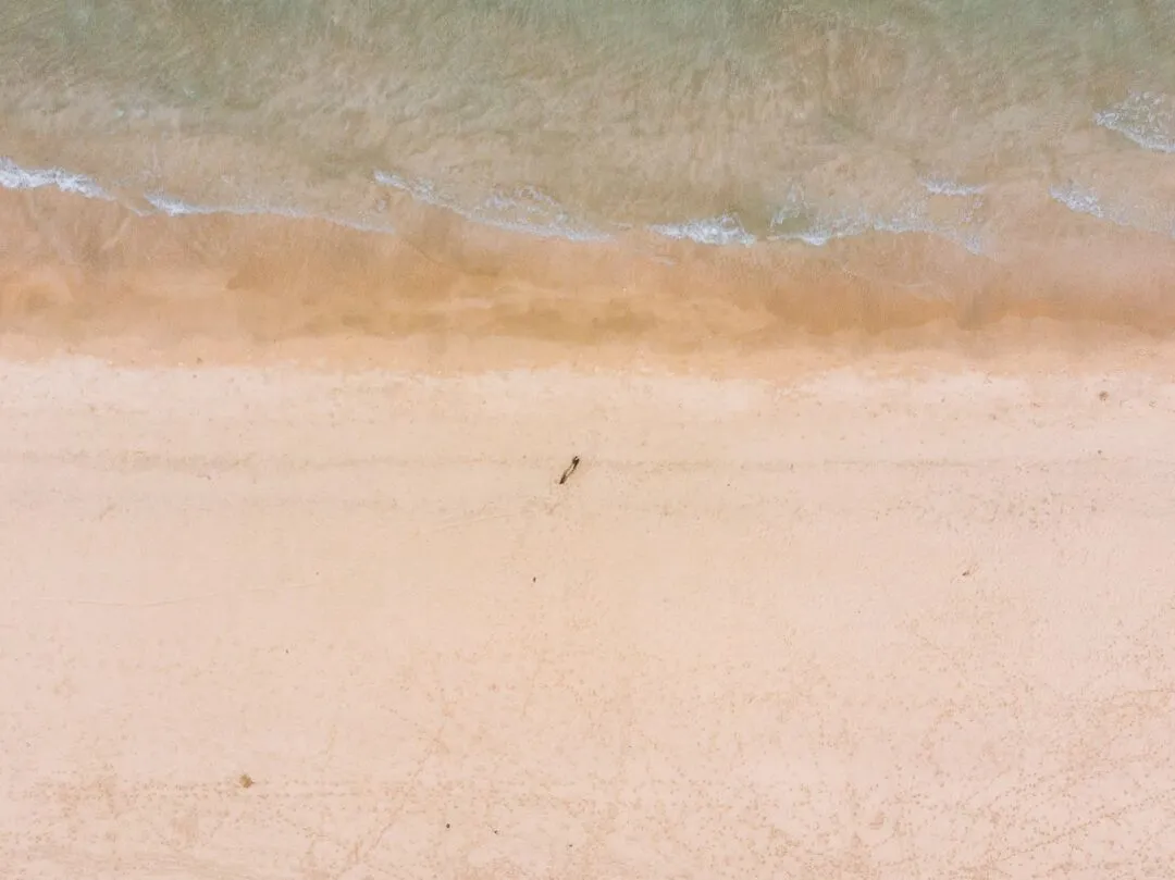 Golden sand wave abstract El Nido