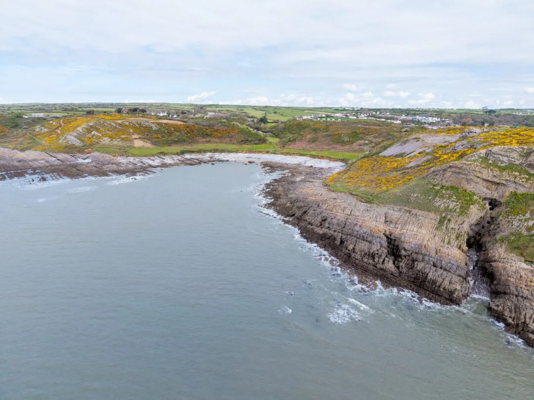 Gower coast aerial culver hole