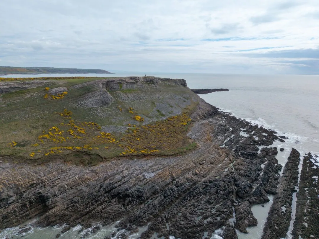 Gower peninsula aerial clouds