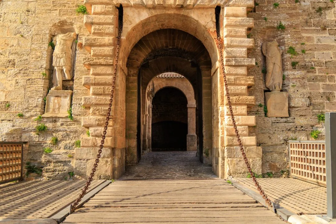 Fortress gate tunnel passage, Ibiza Old Town