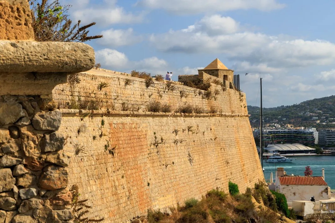 Fortress watchtower marina view, Ibiza Old Town