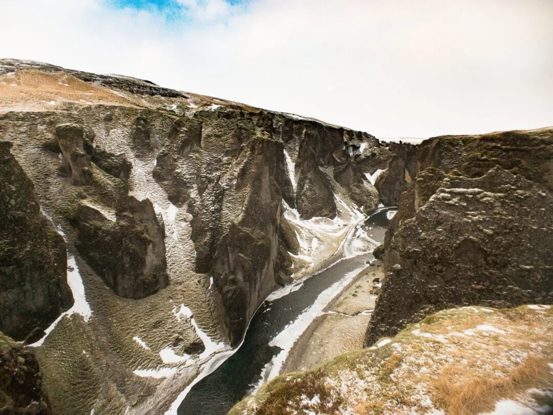 Iceland fjadrargljufur canyon view
