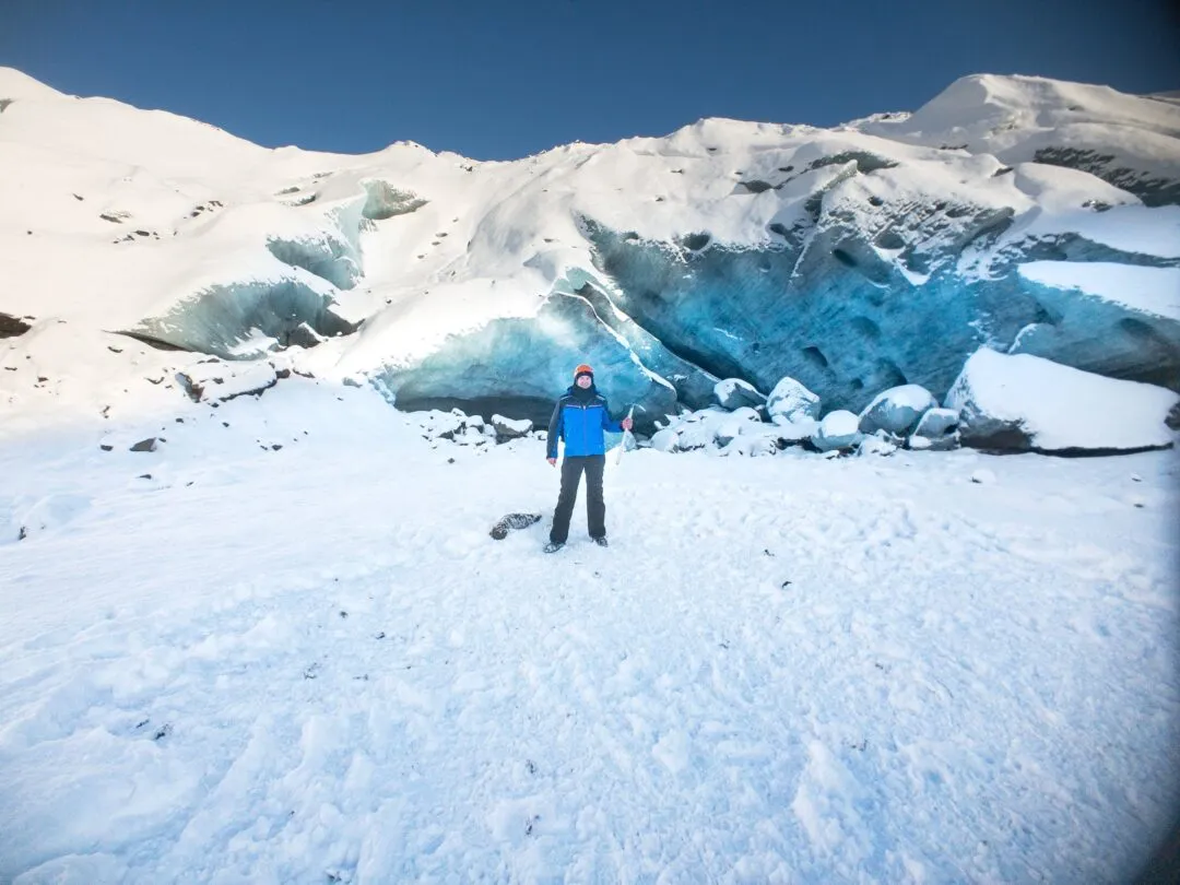 Iceland glacier hike ice axe