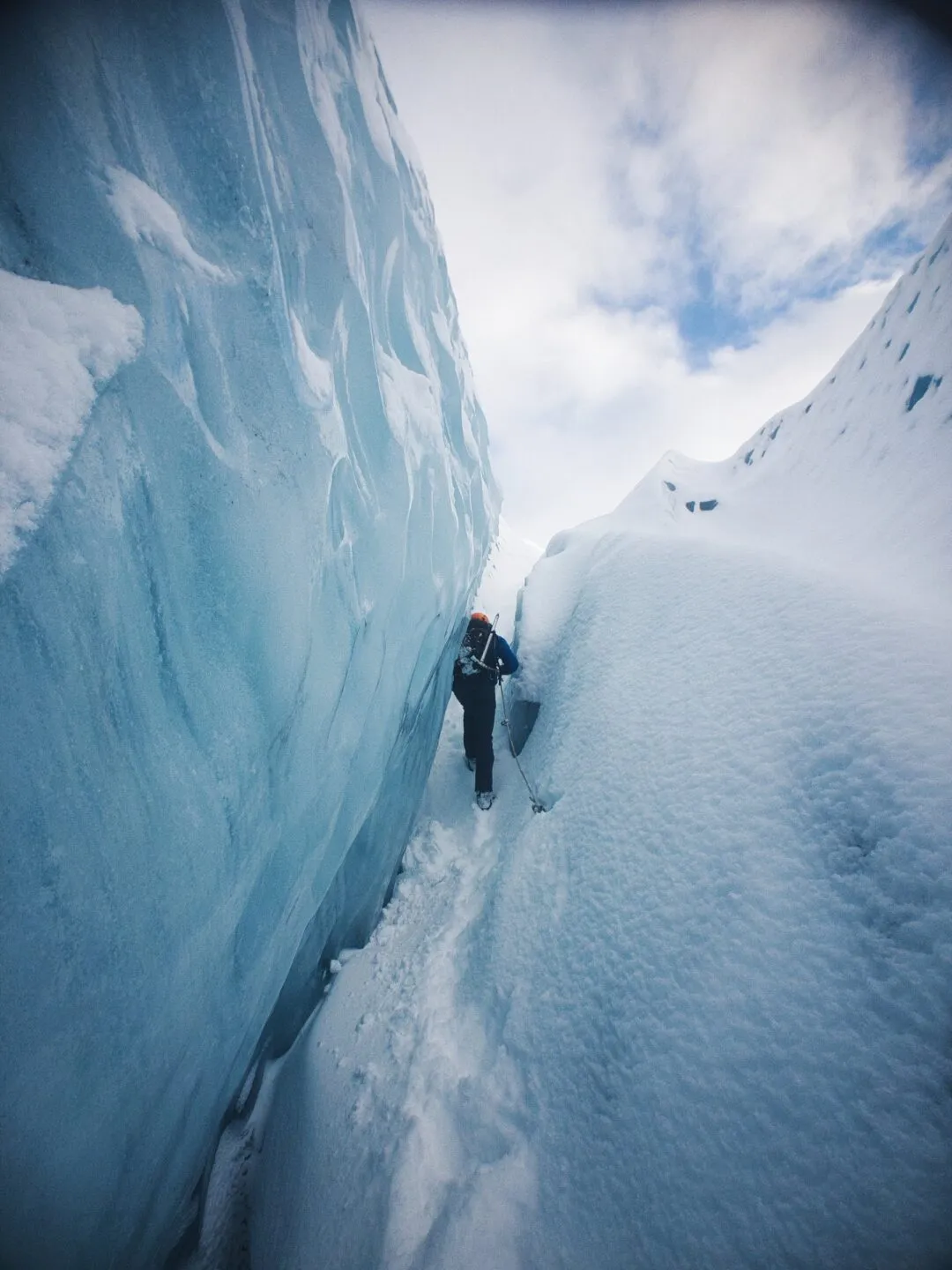 Iceland glacier ice cave climbing