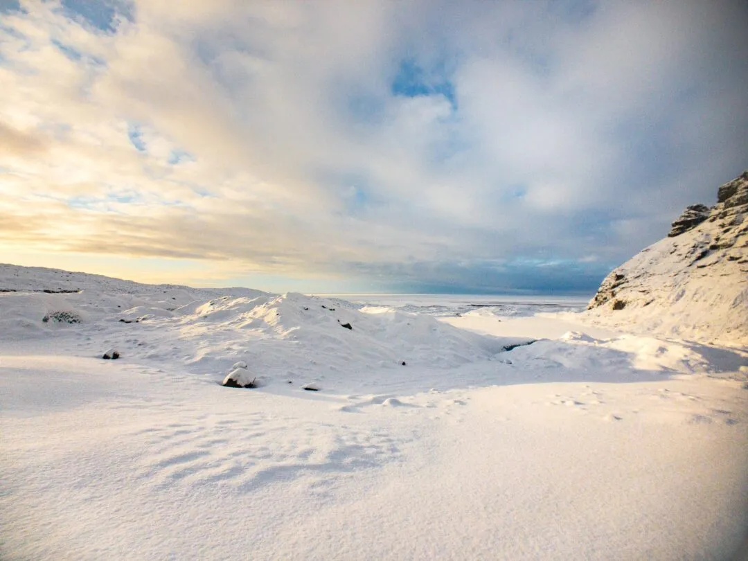 Iceland glacier valley landscape