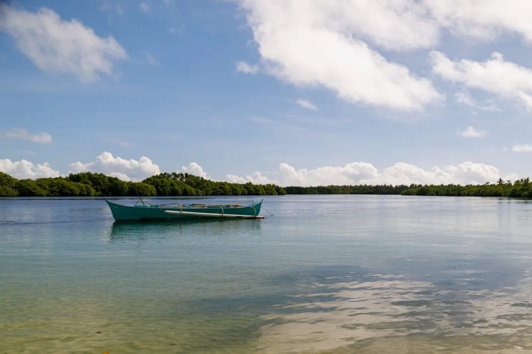 Minimalist outrigger boat siargao
