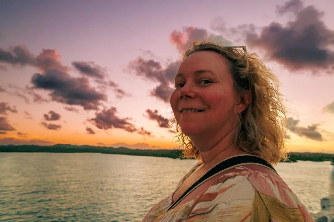 Natural sunset portrait siargao