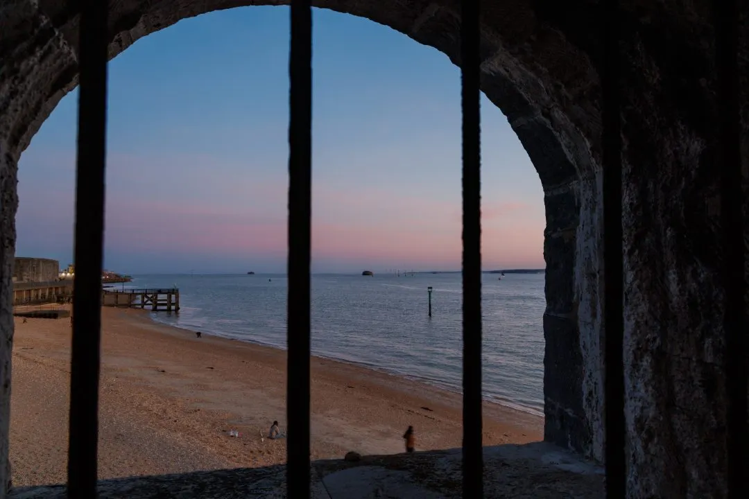 Old Portsmouth Archway Beach Forts Dusk, Southsea and Old Portsmouth, Hampshire