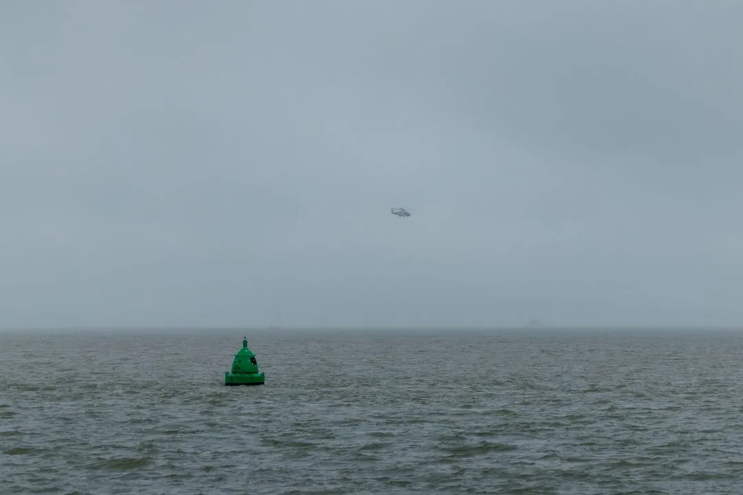 Old Portsmouth Helicopter Buoy Fog, Southsea and Old Portsmouth, Hampshire