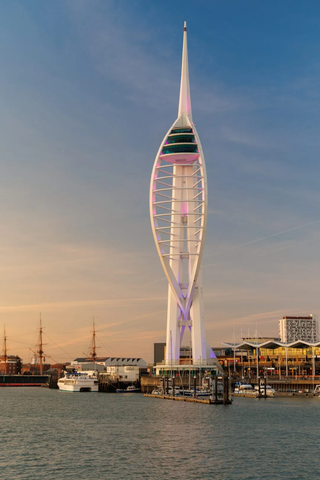 Old Portsmouth Spinnaker Tower Blue Hour, Southsea and Old Portsmouth, Hampshire