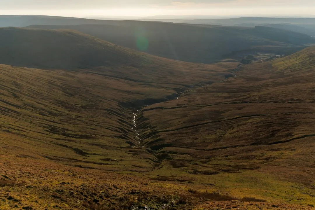 Pen y Fan ridge valley view