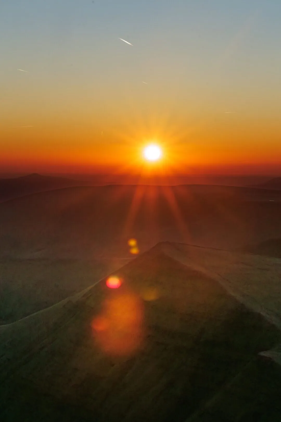 Pen y Fan sunburst dawn