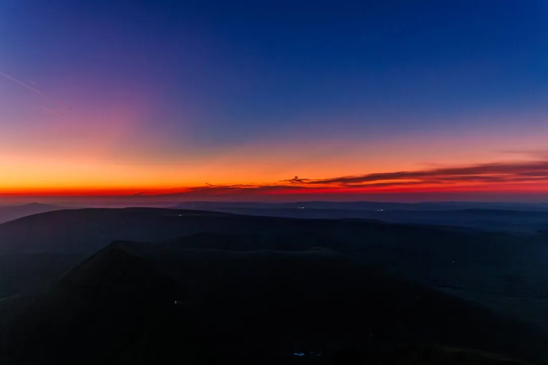 Pen y Fan twilight gradient sky