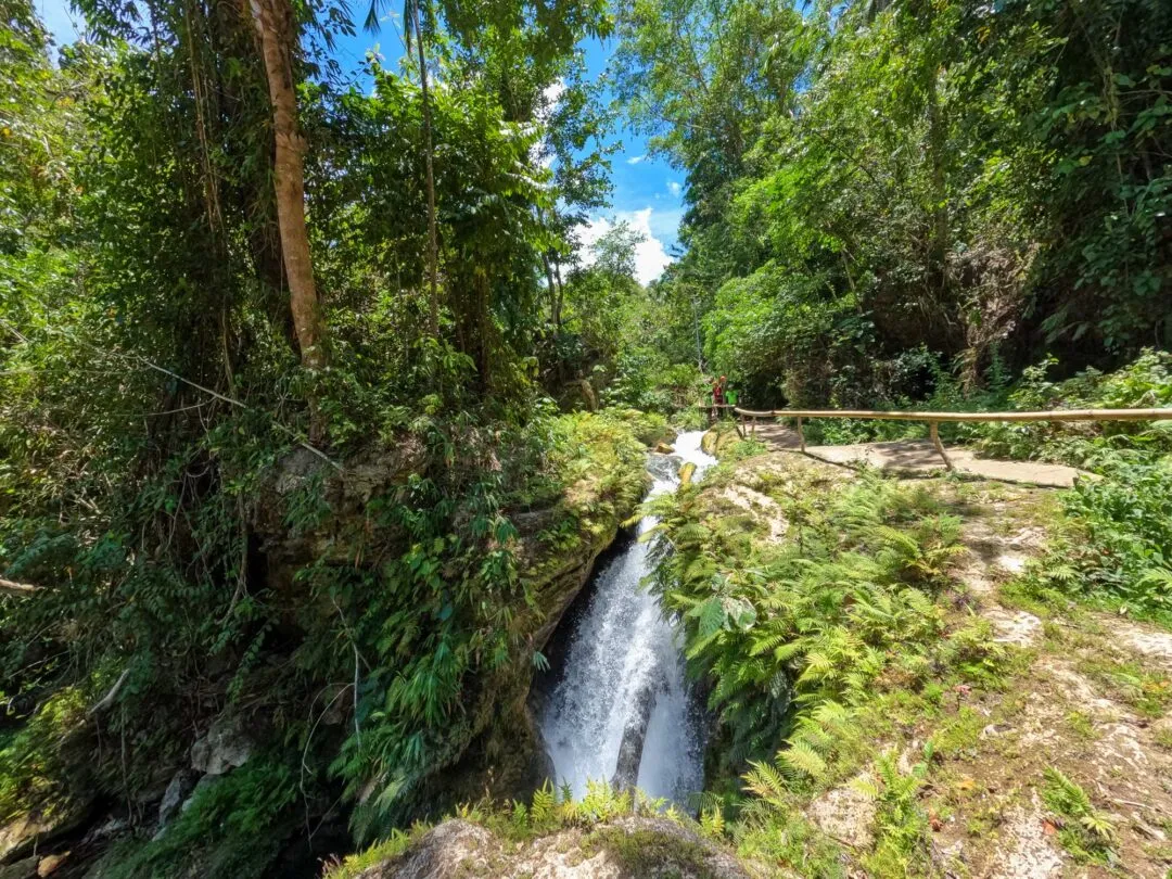 Small waterfall stream scenic cebu