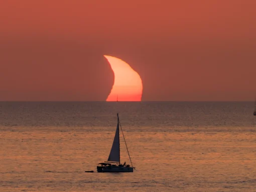 Solar Eclipse Sunset, Ibiza
