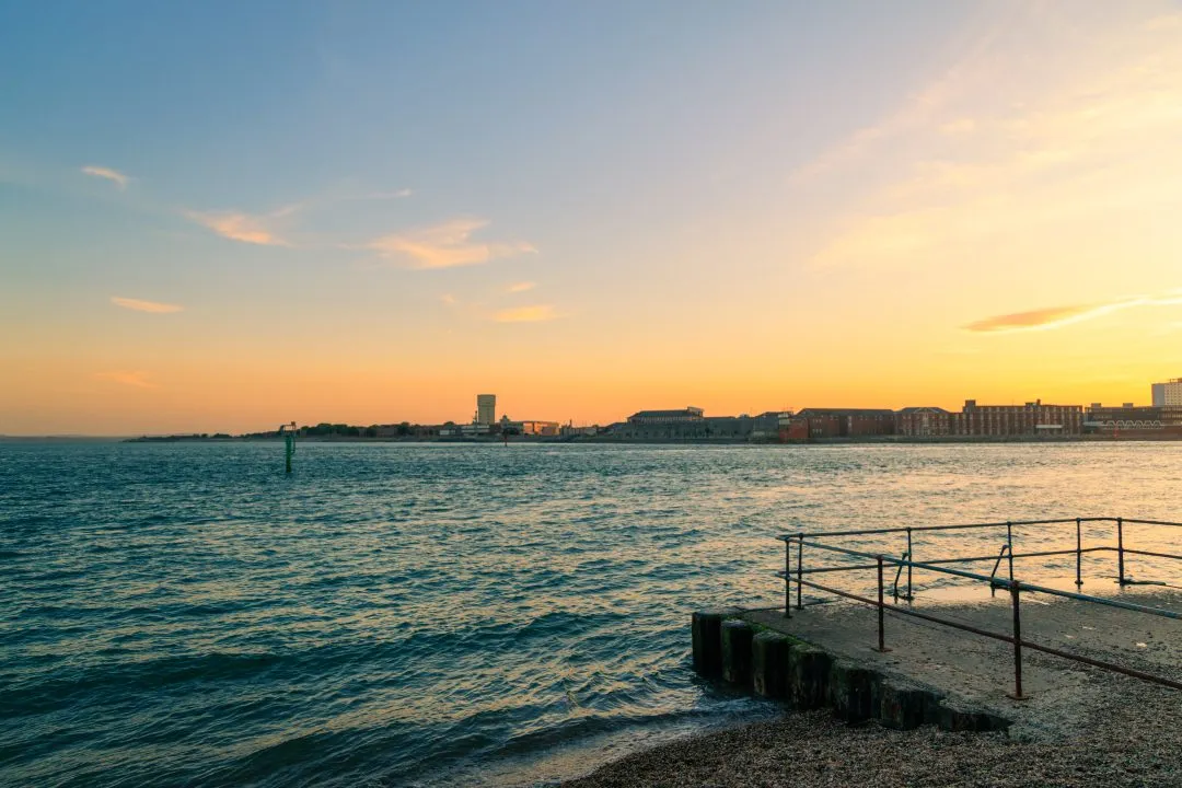 Southsea Seafront Sunset Jetty, Southsea and Old Portsmouth, Hampshire