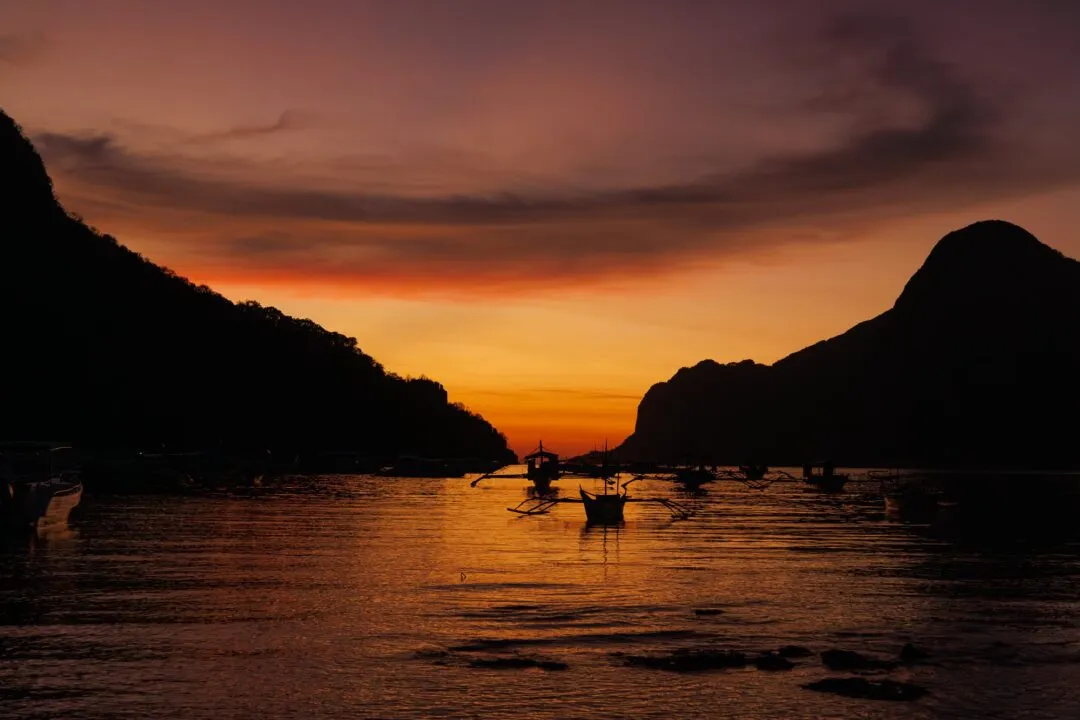 Warm lit karst cliff face texture El Nido