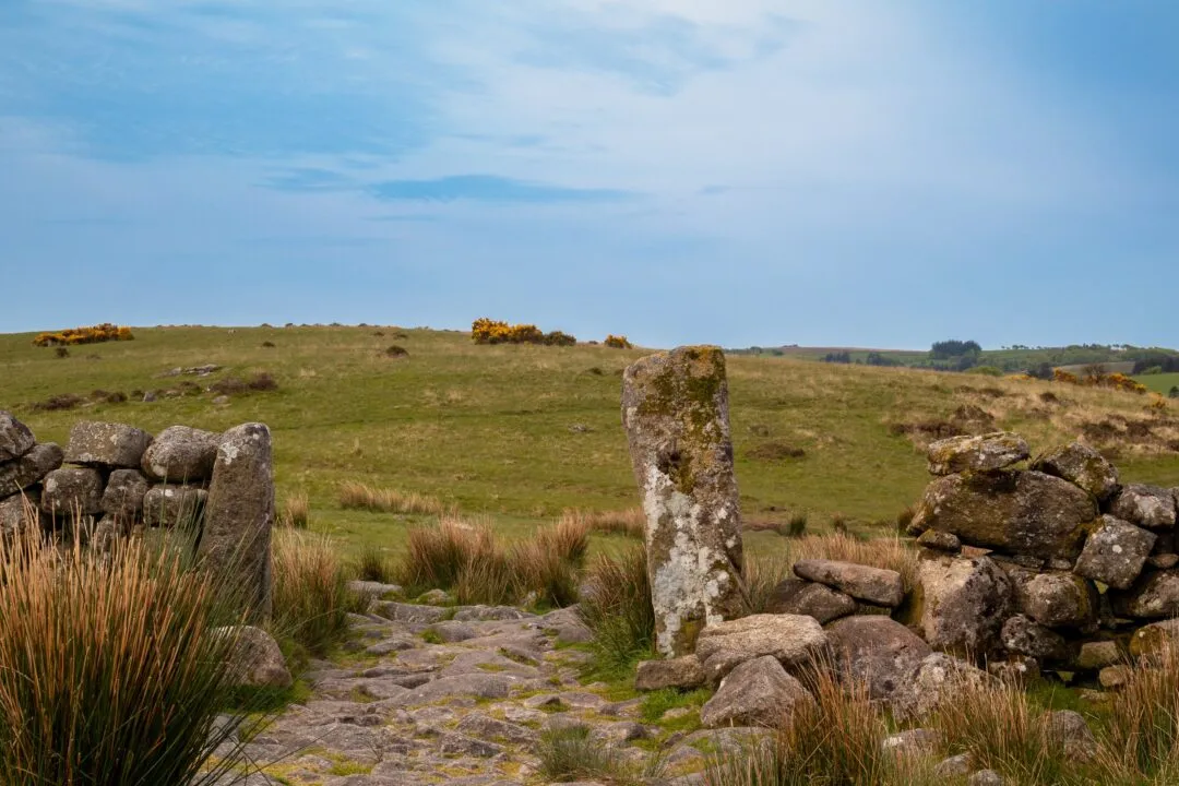 Wistmans wood gate entrance moor